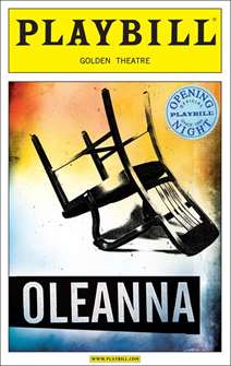 Oleanna Limited Edition Official Opening Night Playbill 